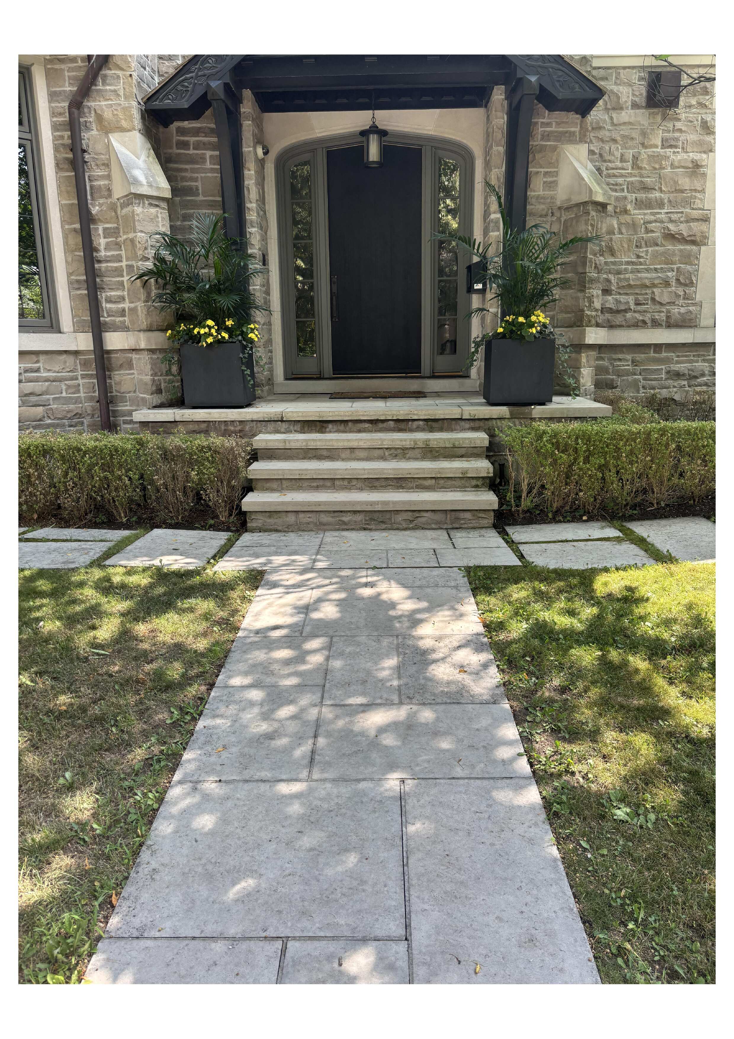 Front steps after
