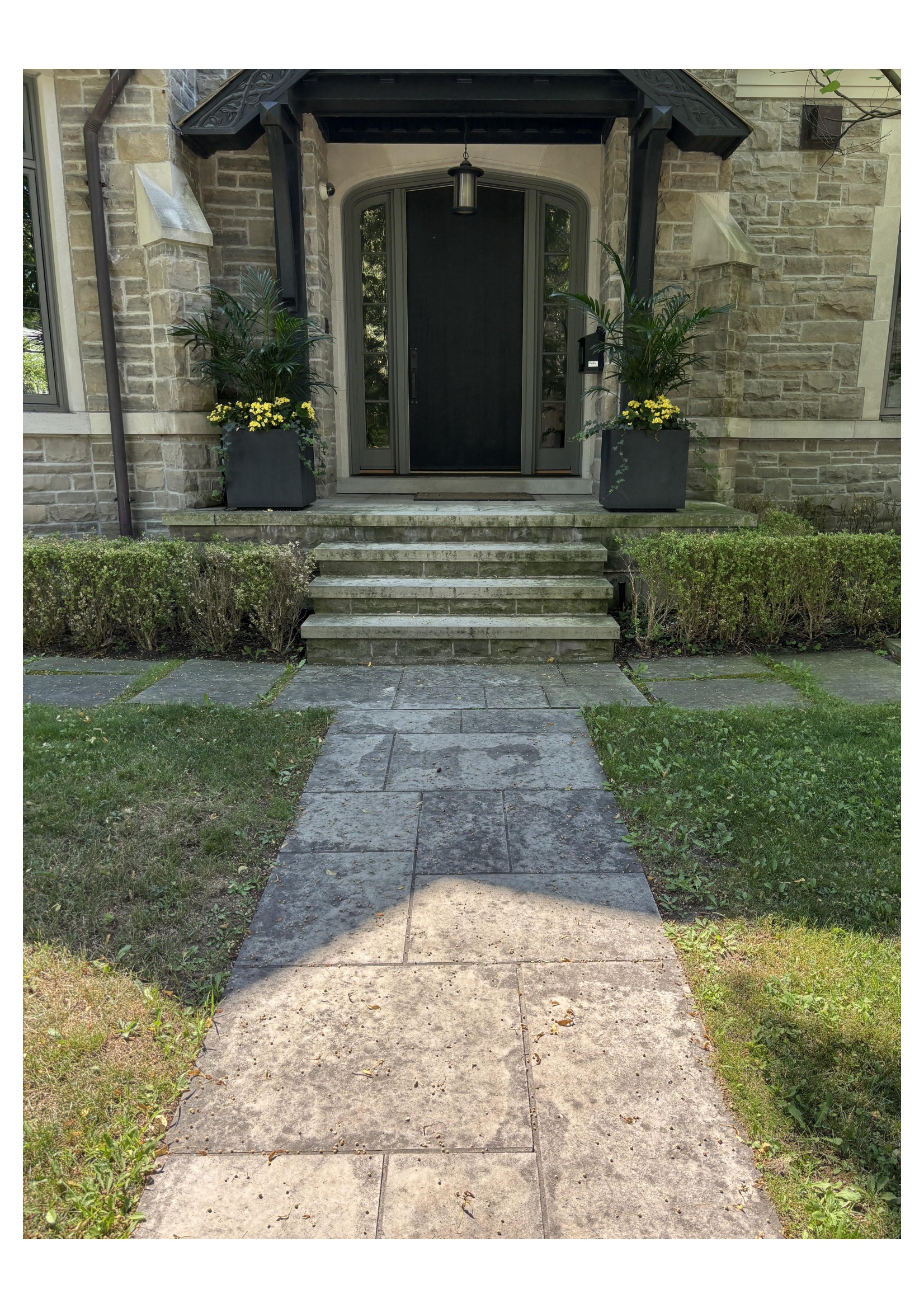 Front steps before
